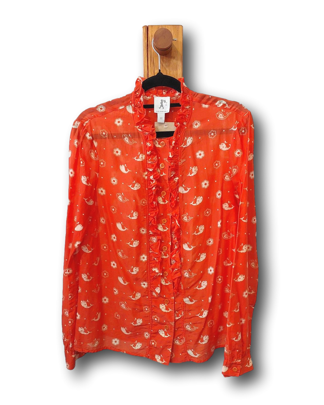Karen Walker. Runaway. LS Blouse. Size 8