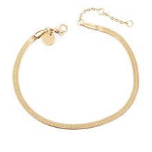 Load image into Gallery viewer, Pure Steel Snake Chain Anklet - Gold
