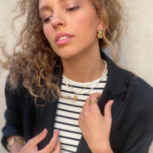 Crinkle Hoop Earrings