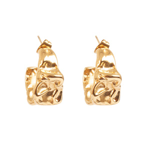Crinkle Hoop Earrings