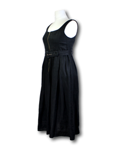 Karen Walker. Belted Midi Dress - Size 14