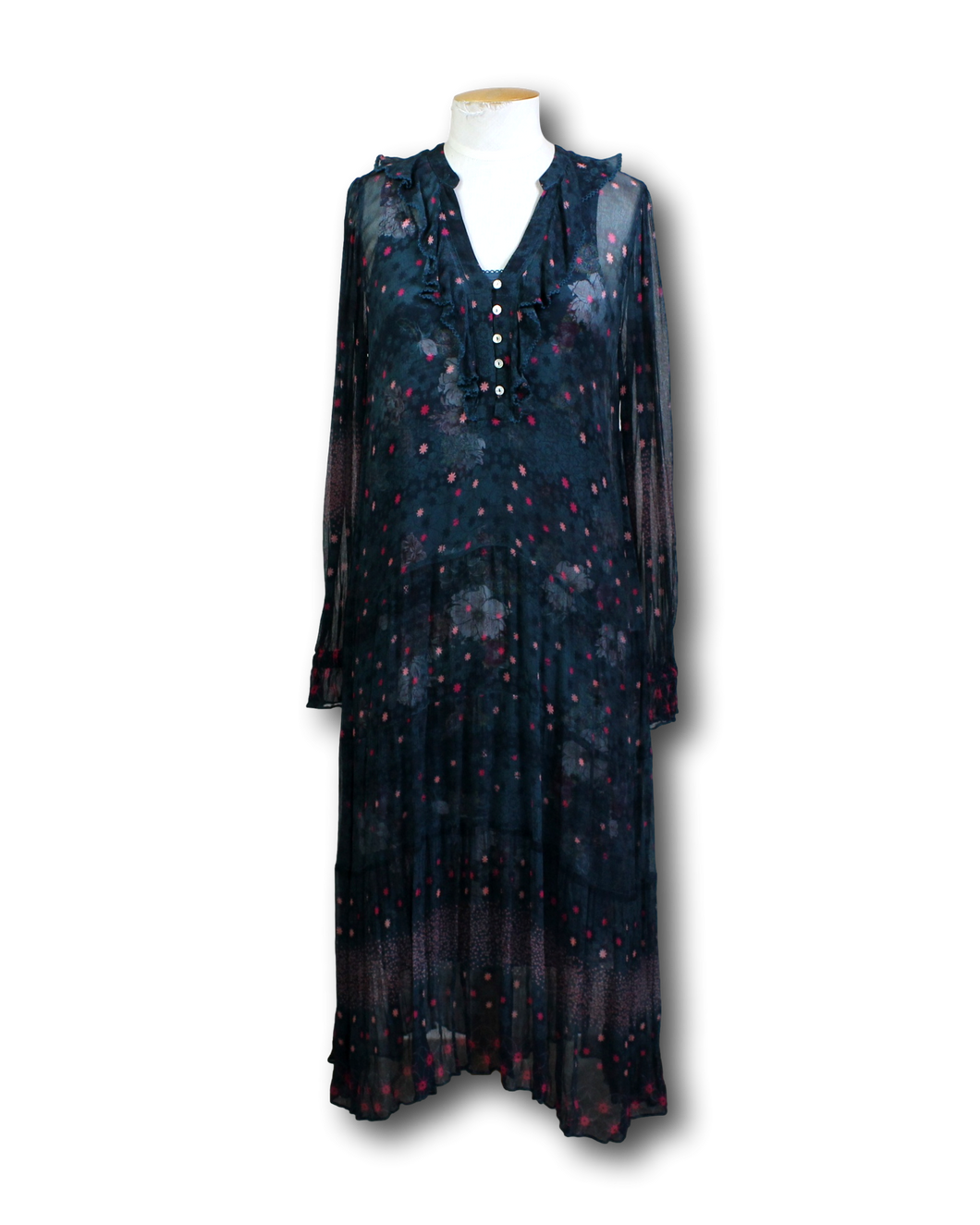 Loobies Story. Georgette Midi Dress - Size 10