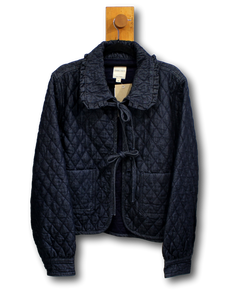 Seventy + Mochi. Heidi Quilted Denim Jacket. Size M