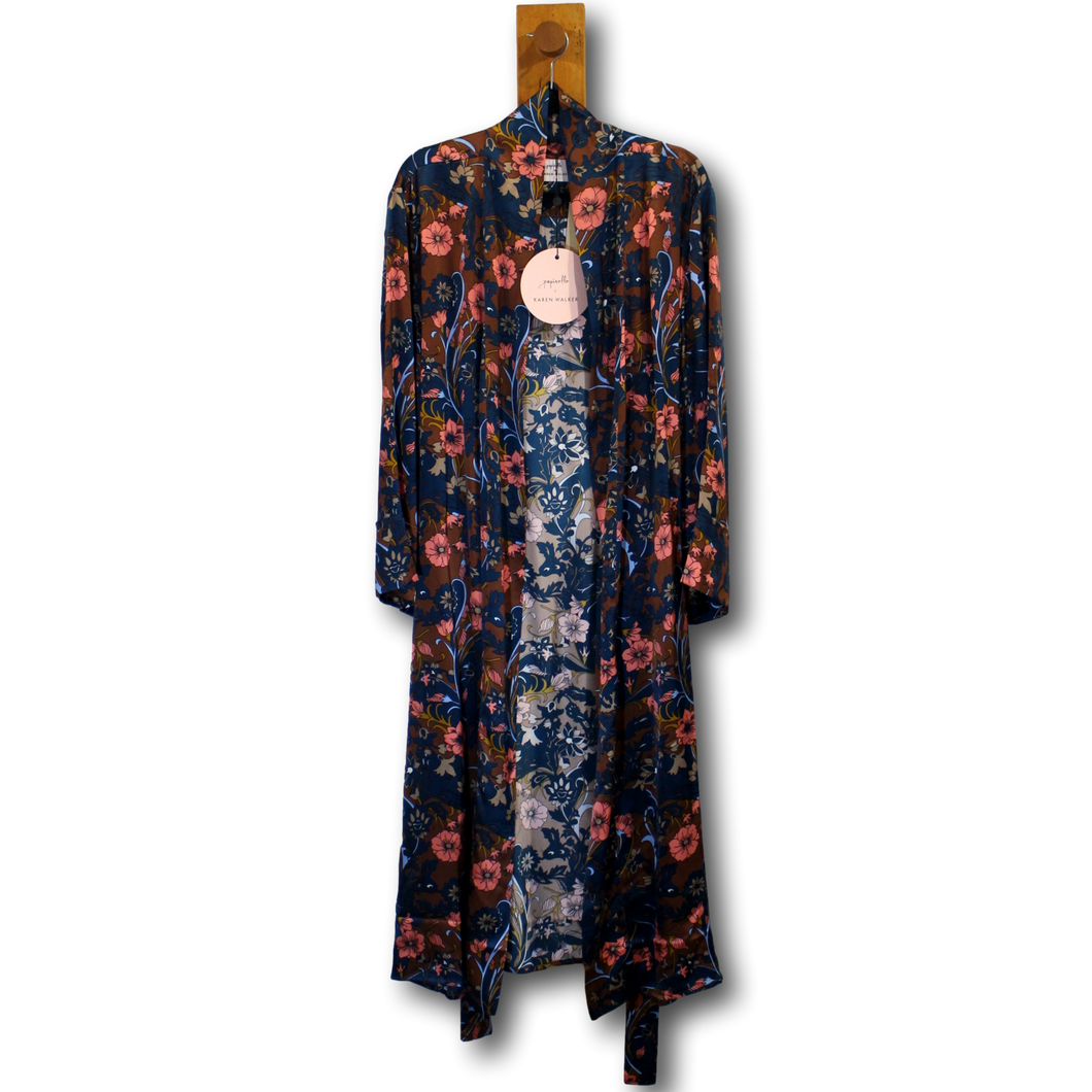 Papinelle x Karen Walker. Silk Robe. Size M/L  *New