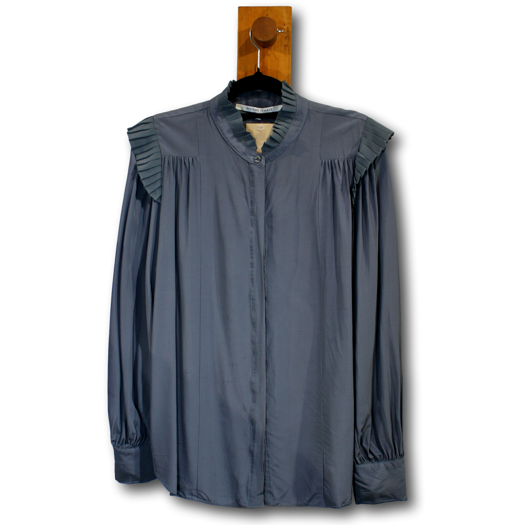 Second Female. Frill Shoulder Blouse. Size L