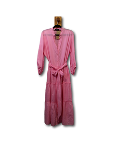Repertoire. Tiered Midi Shirt Dress. Size 14