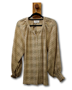 Kinney. Seersucker Blouse. Size S