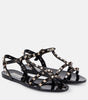 Valentino Garavani. Rockstud Jelly Sandals. Size 37